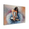 Ručne maľovaný obraz Tmavovlasá baletka