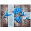 Ručne maľovaný obraz Nádherná modrá magnólia