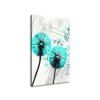 Obraz na plátne Krásne tyrkysové púpavy