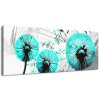 Obraz na plátne Krásne tyrkysové púpavy