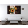 Ručne maľovaný obraz Skromné slnečnice