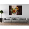 Ručne maľovaný obraz Skromné slnečnice