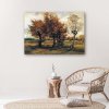 Obraz na plátne Jesenná krajina so štyrmi stromami - Vincent van Gogh, reprodukcia