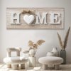 Obraz na plátne Domov so srdcom na svetlej tabuli