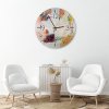 Hodiny na stenu Akvarelová abstrakcia