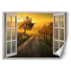 Fototapeta Okno - západ slnka nad cestou