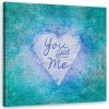 Obraz na plátne Nápis Blue You and Me - Andrea Haase