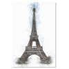 Obraz na plátne Eiffelova veža ako ručne maľovaná - Cornel Vlad