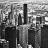 Paraván Manhattan v čiernej a bielej farbe