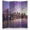 Paraván Manhattan ponorený do fialovej farby