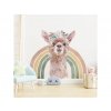 Detská nálepka na stenu Rainbow animals - lama