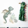 Detská nálepka na stenu The world of dragons - drak, vajíčka a diamanty