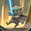 Maľovanie podľa čísel Baby Yoda