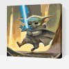 Maľovanie podľa čísel Baby Yoda