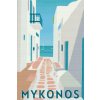 Diamantové maľovanie Grécko, Mykonos