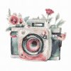 Diamantové maľovanie Kvetinový fotoaparát 2