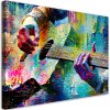 Obraz na plátne Farebná gitara