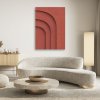 Obraz na plátne Červený reliéf 3D
