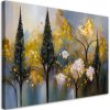 Obraz na plátne Kvitnúce stromy abstraktné zlato (Rozmery 60 x 40 cm)