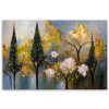 Obraz na plátne Kvitnúce stromy abstraktné zlato (Rozmery 60 x 40 cm)