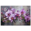 Obraz na plátne Orchidea fialová kvetinová kompozícia (Rozmery 60 x 40 cm)