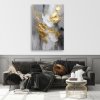 Obraz na plátne Abstraktný zlatý šedý glamour štýl (Rozmery 40 x 60 cm)