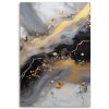 Obraz na plátne Abstrakcia Mramor Gold Black (Rozmery 80 x 120 cm)