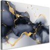 Obraz na plátne Čiernobiely mramor so zlatom (Rozmery 90 x 60 cm)
