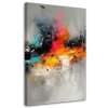 Obraz na plátne Farebný abstraktný výraz na sivom pozadí (Rozmery 80 x 120 cm)