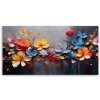 Obraz na plátne Maľovaná kompozícia kvetov (Rozmery 120 x 60 cm)