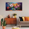 Obraz na plátne Farebná kytica kvetov vo váze (Rozmery 120 x 60 cm)