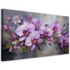 Obraz na plátne Orchidea fialová kvetinová kompozícia (Rozmery 120 x 60 cm)