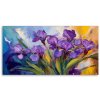 Obraz na plátne Fialové pastelové kvety kosatcov (Rozmery 120 x 60 cm)