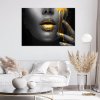 Obraz na plátne Zlaté pery ženské abstraktné (Rozmery 90 x 60 cm)