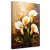 Obraz na plátne Kaly Biele kvety ako maľované (Rozmery 60 x 90 cm)