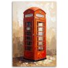 Obraz na plátne Londýn Telefónna búdka v béžovej farbe (Rozmery 60 x 90 cm)