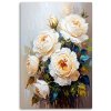 Obraz na plátne Ruže biele kvety kytica (Rozmery 60 x 90 cm)