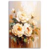 Obraz na plátne Ruže krémové kvety kytica (Rozmery 60 x 90 cm)