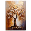 Obraz na plátne Zlatý strom života Kvety Abstrakcia (Rozmery 60 x 90 cm)