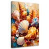 Obraz na plátne Farebné mušle (Rozmery 70 x 100 cm)