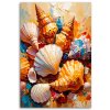 Obraz na plátne Farebné mušle (Rozmery 70 x 100 cm)