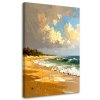 Obraz na plátne Krajina More Pláž efekt olejovej farby (Rozmery 60 x 90 cm)