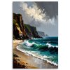 Obraz na plátne More Pláž Skaly Hory (Rozmery 60 x 90 cm)