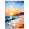 Obraz na plátne Krajina More Pláž Západ slnka (Rozmery 60 x 90 cm)