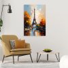 Obraz na plátne Eiffelova veža Paríž Jesenná krajina (Rozmery 60 x 90 cm)
