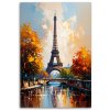 Obraz na plátne Eiffelova veža Paríž Jesenná krajina (Rozmery 60 x 90 cm)