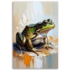 Obraz na plátne Zelená žaba (Rozmery 60 x 90 cm)