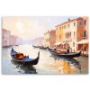 Obraz na plátne Taliansko Benátky Gondoly Pohľad (Rozmery 90 x 60 cm)