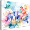 Obraz na plátne Farebné africké zvieratá Akvarel (Rozmery 90 x 60 cm)
