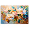 Obraz na plátne Farebné kvety listy príroda (Rozmery 90 x 60 cm)